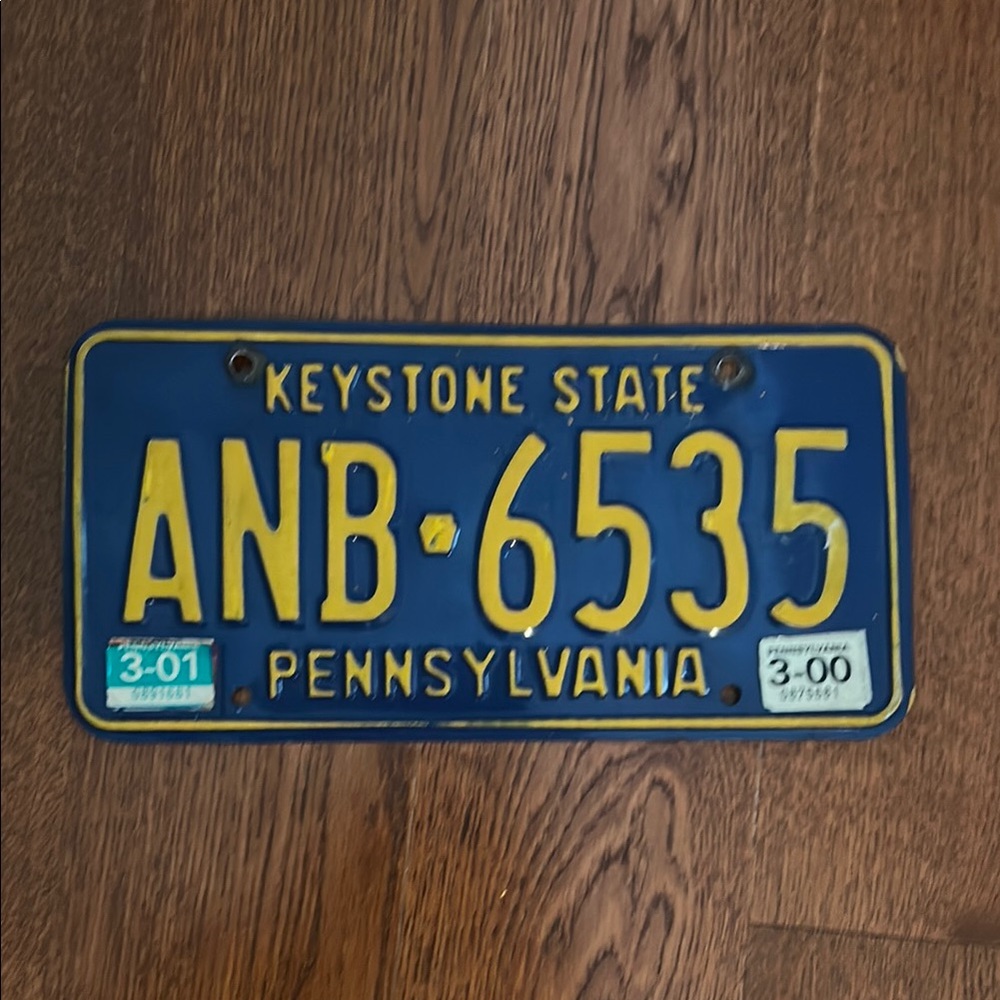 Vintage Pennsylvania License Plate
